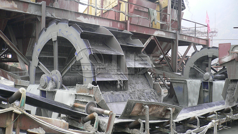 轮式洗砂机在大型骨料生产线中的作用有哪些?