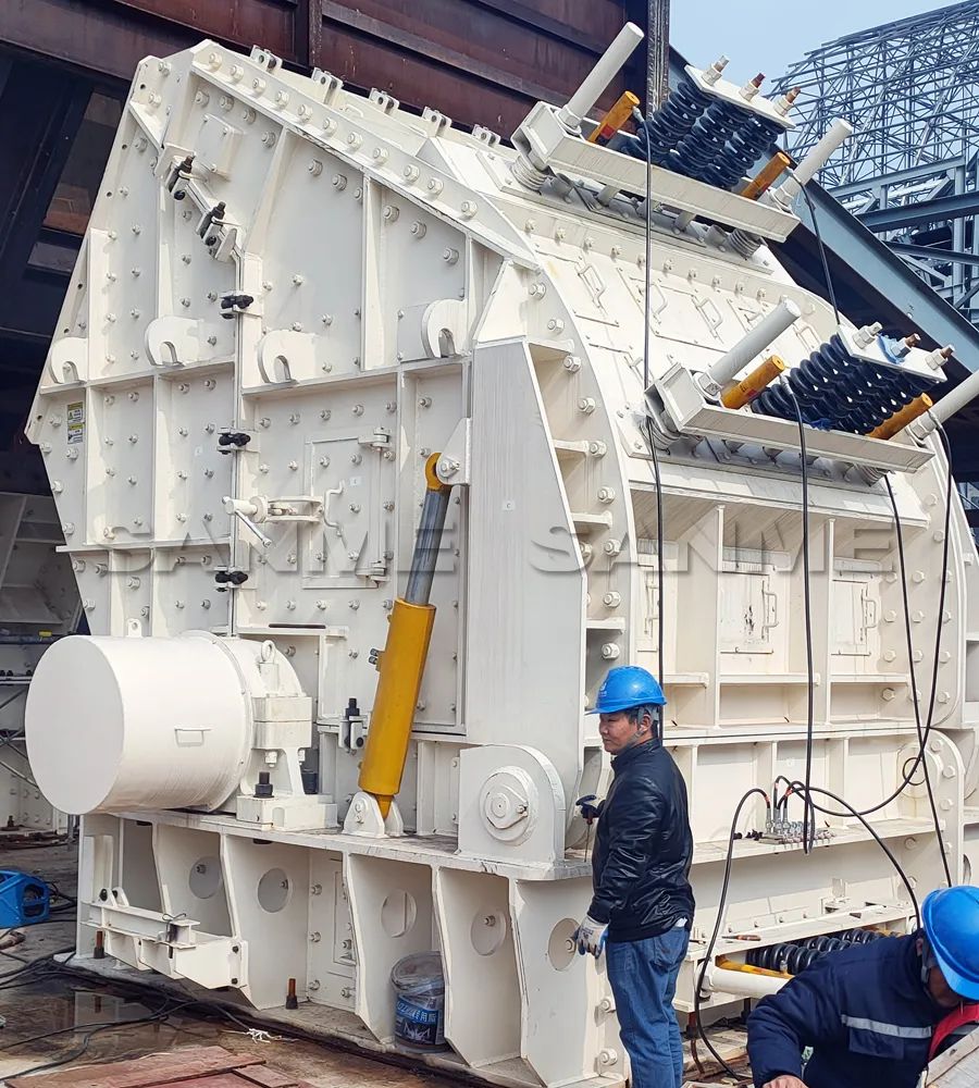 时产3600吨|德赢VWIN大型反击式破碎机服务于江西骨料项目