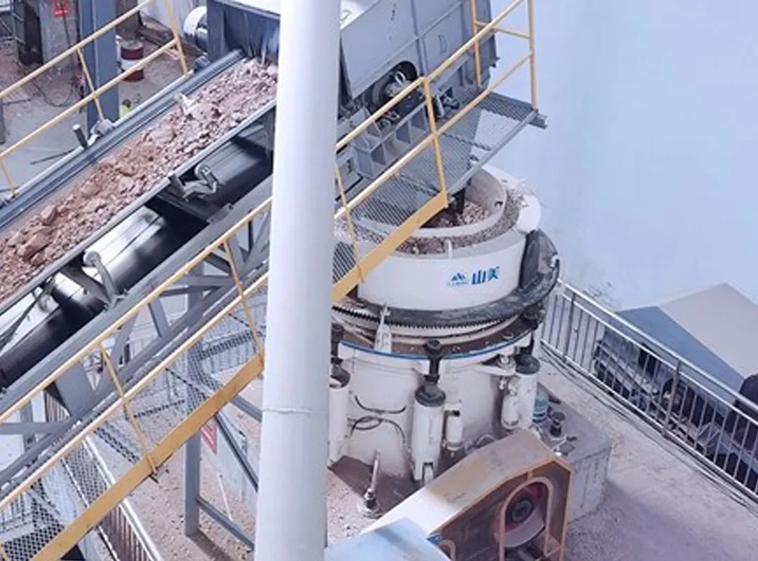 德赢VWINE-SMS欧星系列液压圆锥破碎机施工现场(二)